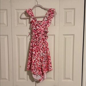 SHEIN Pink Floral Print Dress